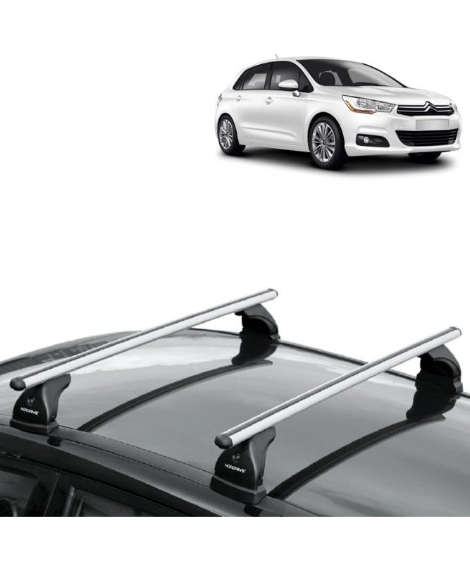 2 barres de toit Acier avec fixations sur barres longitudinales GREEN  VALLEY : Citroën C4 PICASSO