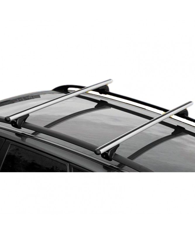 2 barres de toit Aluminium Aéro avec fixations sur portières MONT BLANC :  Honda JAZZ