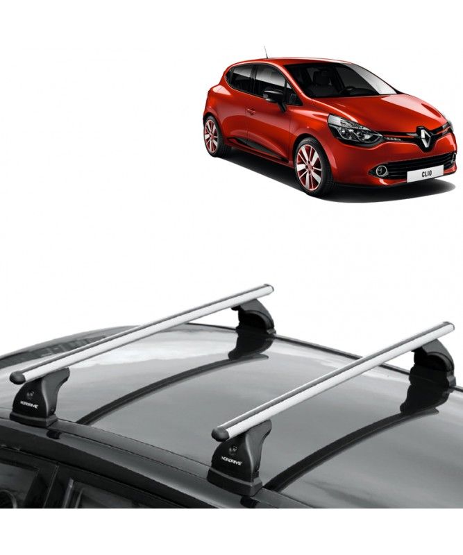 Barres de toit Aluminium Aérodynamique CRUZ : Renault CLIO 4